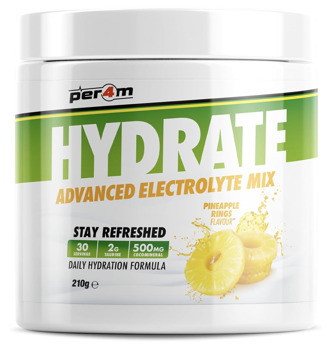 Per4m Hydrate Electrolyte Mix Powder | 210g (Pineapple Rings)